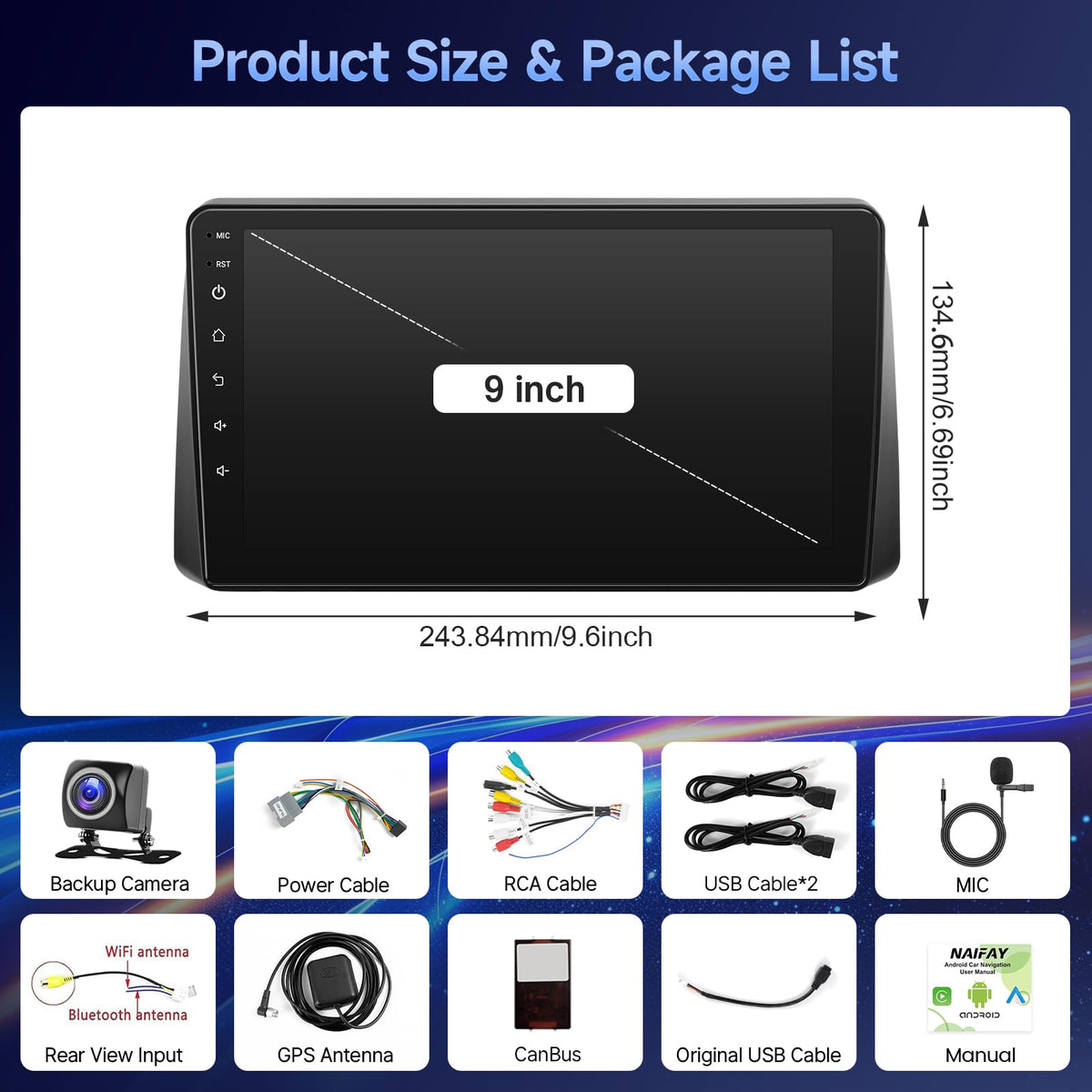 8Core 4G+64G Android Radio for Dodge Grand Caravan 2011-2020