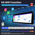 8Core 4GRAM 64GROM Car Radio Stereo for Toyota RAV4 2019-2022: 12.3 inch Android 5G WiFi Wireless CarPlay Android Auto - with GPS Navigation Upgrade(RDS High-Fidelity Sound) Head Unit