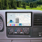 MekedeTech Android Touch Screen for Chevrolet Silverado/Suburban/Tahoe/GMC Sierra 1999-2002,9 inch Stereo Navigation with Wireless CarPlay/Android Auto/FM,4 core 2+64G