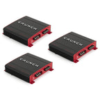 Crunch Power X 1000W 2 Channel Car Audio Amplifier, 3 Pack