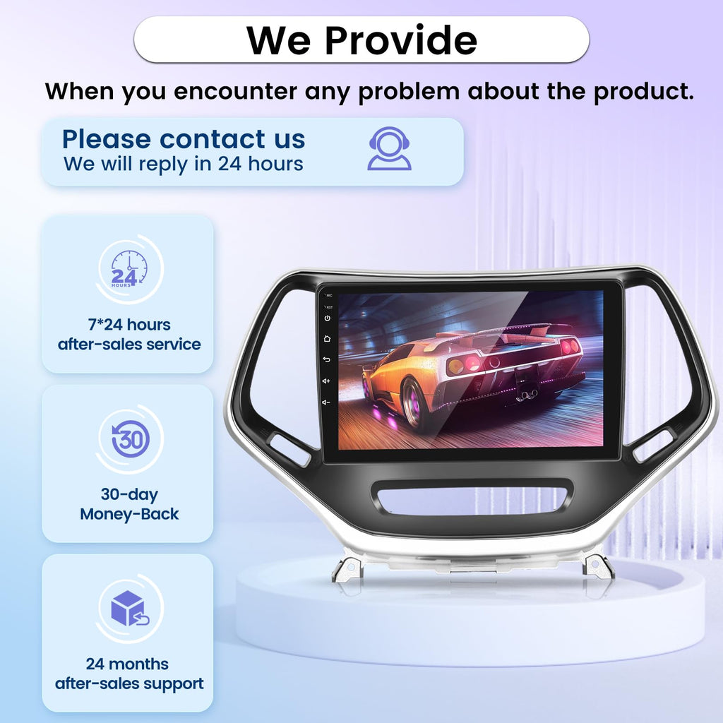 [8 Core 4+64G] Android Car Radio for Jeep Cherokee 2013-2018 10 Inch Screen