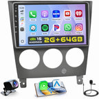 4+128GB Android 15 Car Stereo for Subaru Impreza 2003-2006 Wireless Carplay Android Auto, 9 Inch Incell Touch Screen Car Stereo with GPS, Backup Camera, Bluetooth, FM/RDS, EQ, WiFi, SWC