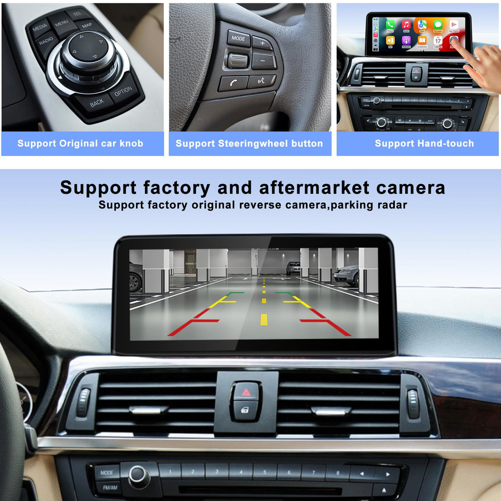 10.25" Linux Screen for BMW 2012-2017 Years 1 2 3 4 Series F20 F21 F22 F23 F30 F31 F32 F33 F34 F36 NBT System, Support Wireless CarPlay Android Auto Multimedia 328i 320i Accessories Car Radio