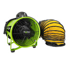 BIM08-DOP0825 Metal Blower Kit with 25' Ducting 900CFM & 1/4HP | No Tools Required to Put kit Together | Super Quiet, UV Resistant | Certified Quality & Reliability