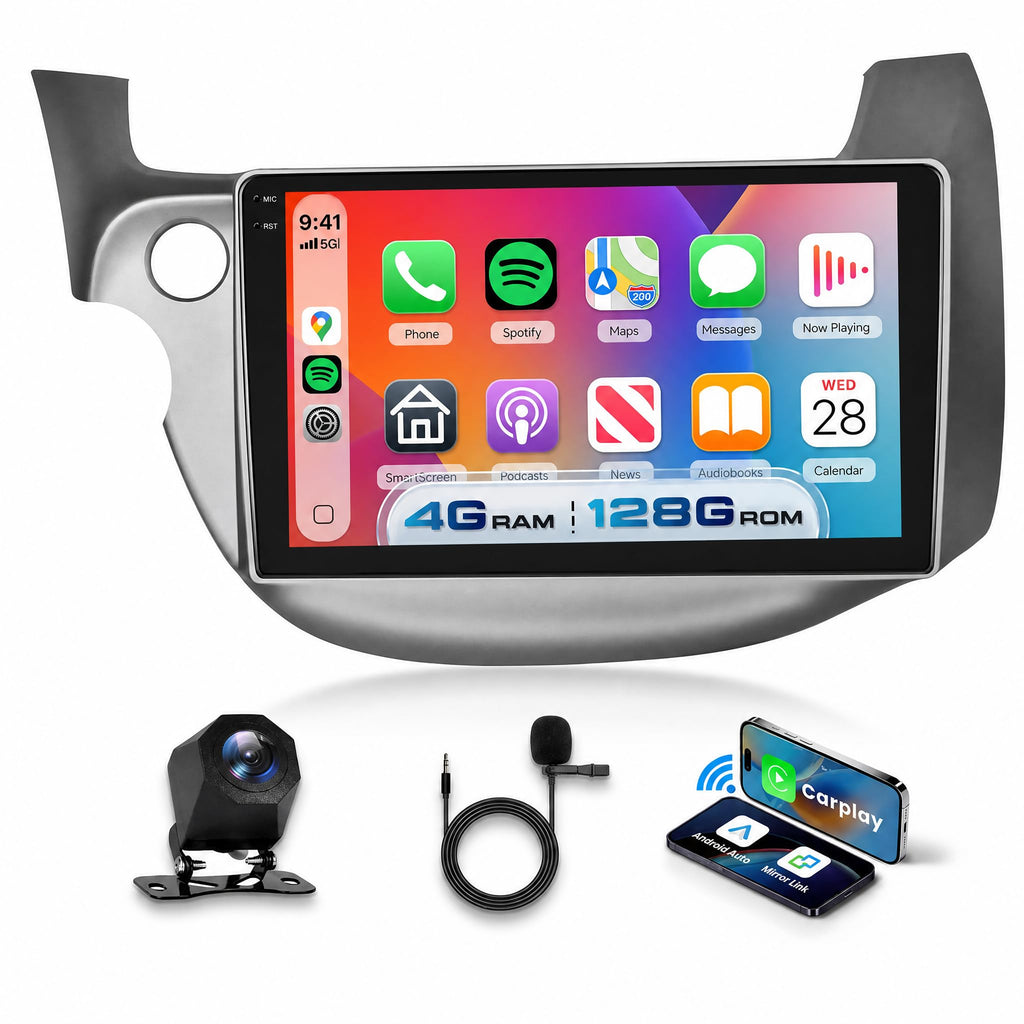 8 CORE 6G+128G Car Radio for Honda Fit 2008-2013 Wireless Carplay