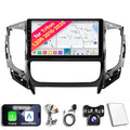 8CORE 4+64GB Android 14 Car Radio Stereo for Auto AC 2015-2020 Mitsubishi Triton L200, 9 Inch Touch Screen Head Unit with Wireless CarPlay Android Auto, GPS Navigation Bluetooth WiFi 5G DSP SWC
