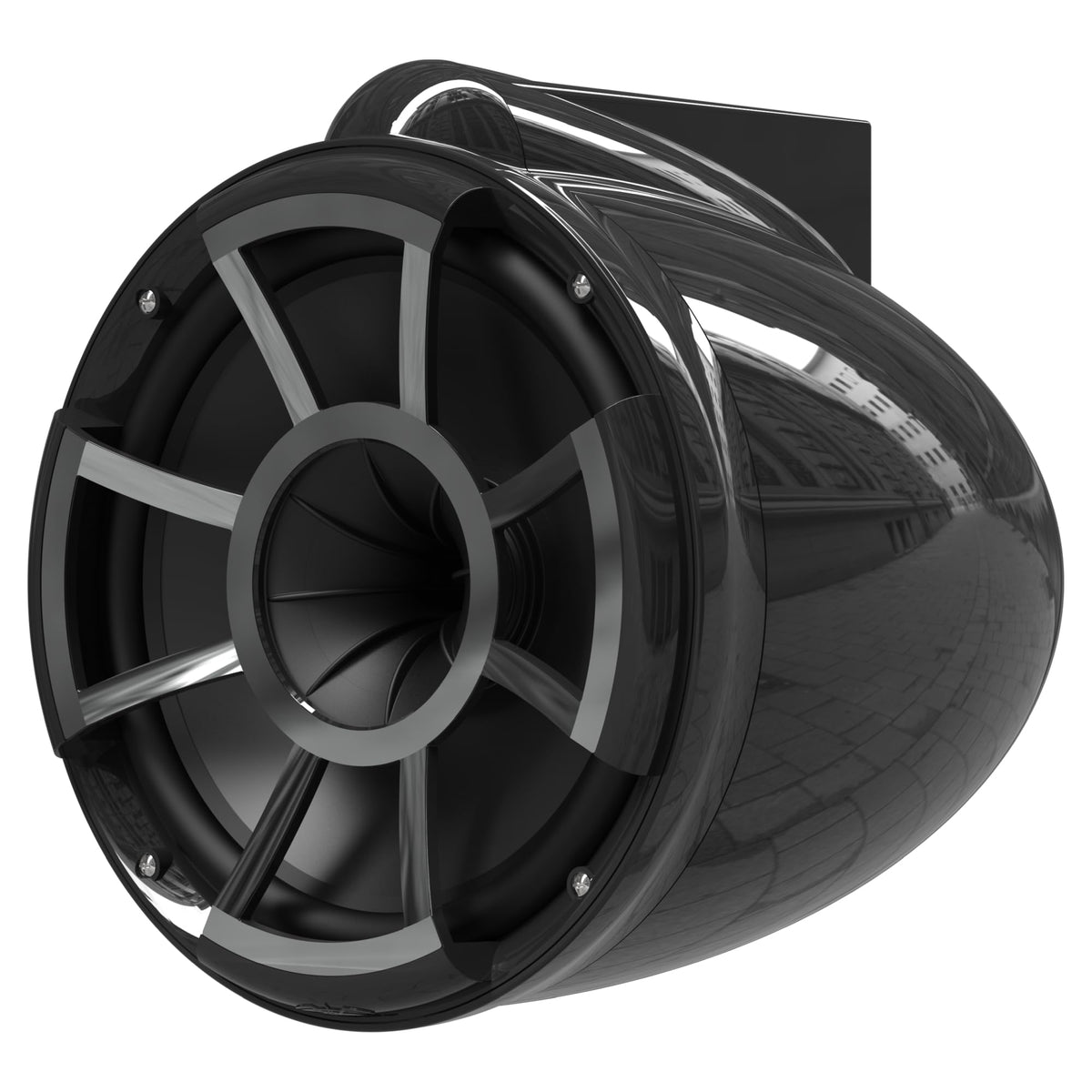 Wet Sounds Revolution Series 10 inch HLCD Wakeboard Tower Speakers - Black w/X Mount Kit