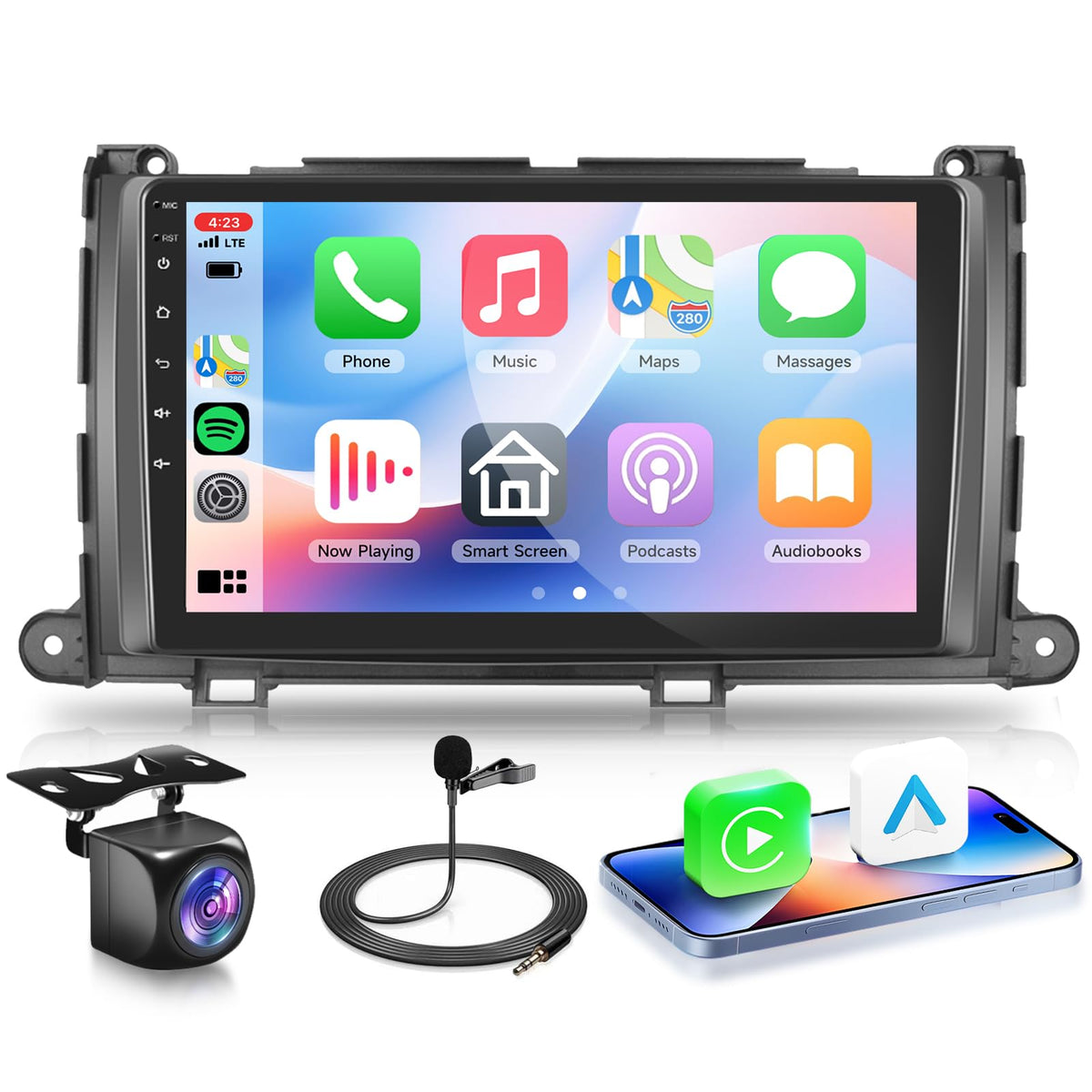 8 CORE 6G+128G for Toyota Sienna 2011-2014 Car Radio with Wireless Carplay