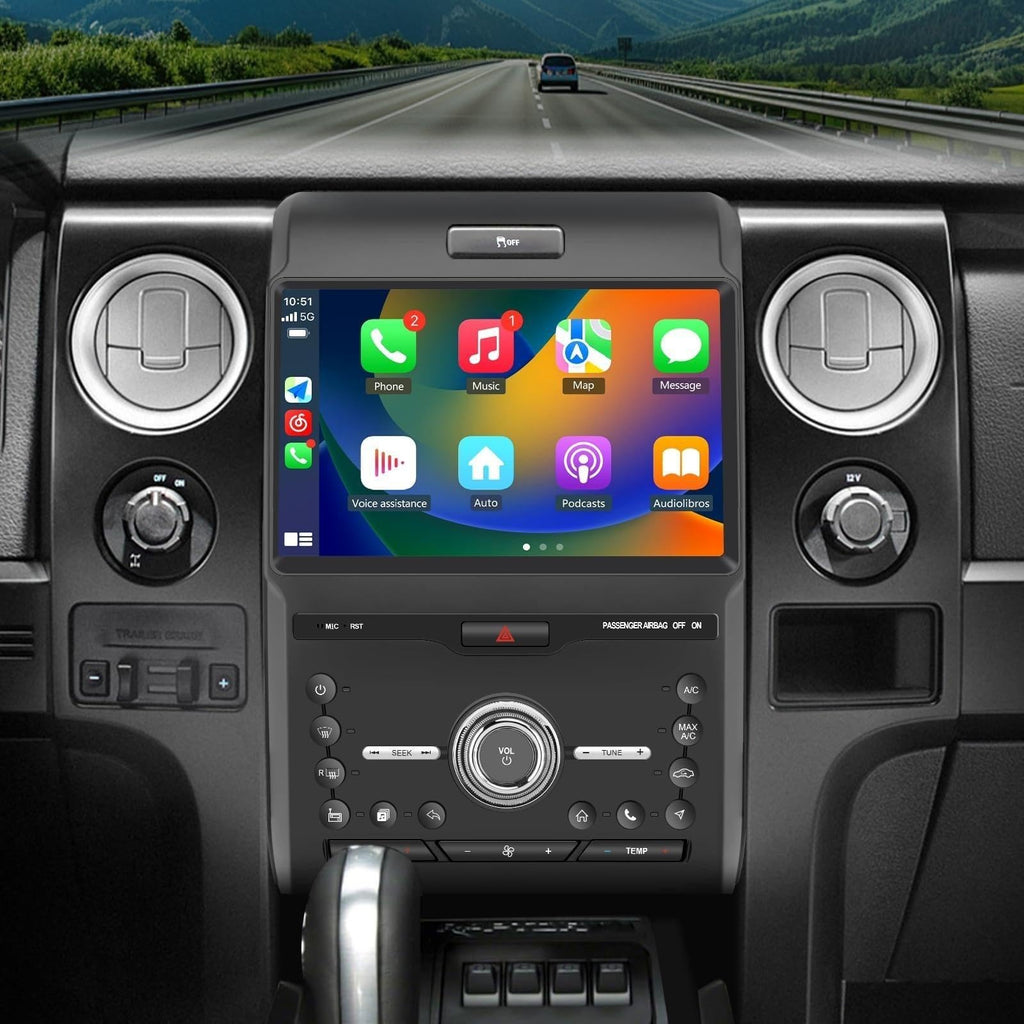 12.1 Inch Car Radio for Ford F150 2013 2014, Android 13 Stereo with Wireless CarPlay & Android Auto, DSP, Bluetooth, WiFi, SWC,MirrorLink [ 4G+64G ]