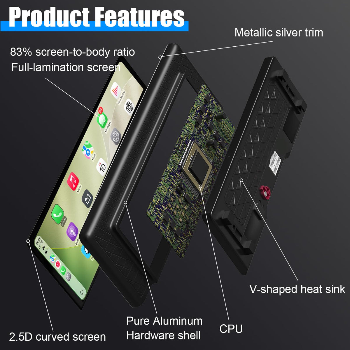 12.3" CarPlay Screen for BMW F30 F31 F32 F33 F34 F36 2012-2017