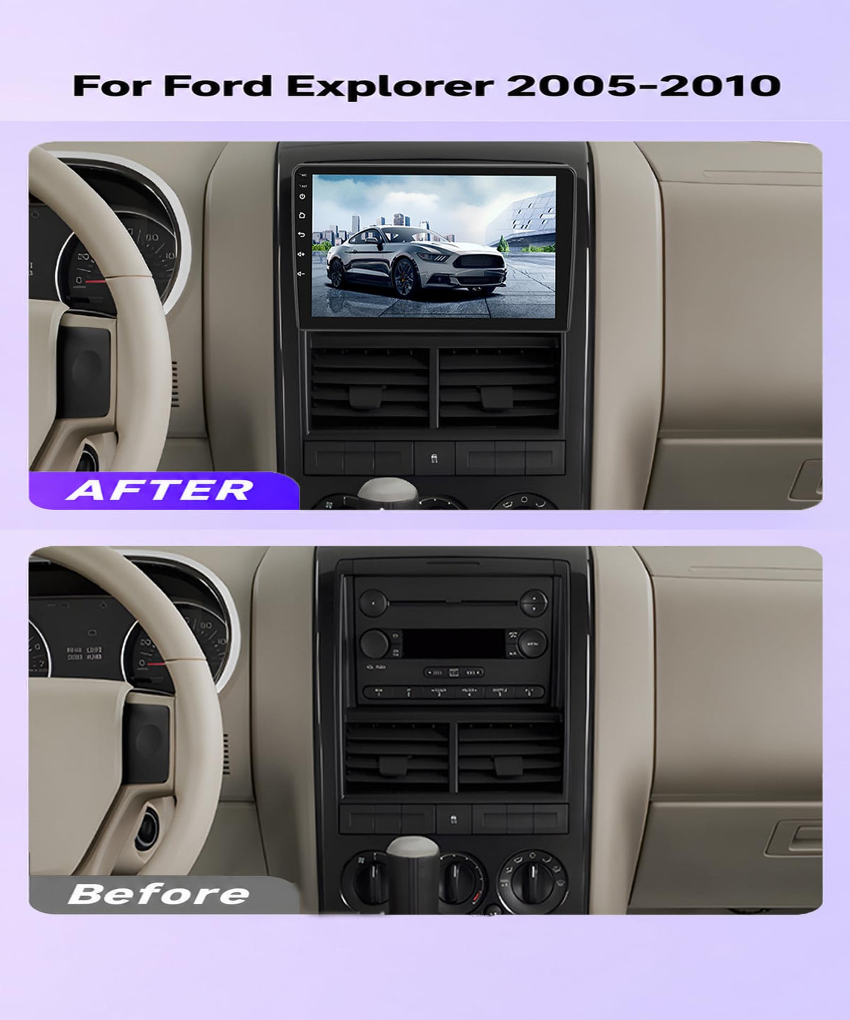 Rimoody 4G+128G Android Car stereo for Ford Explorer Radio 2005-2010