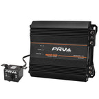 PRV Audio 2200 Watts Monoblock Class D Subwoofer Amplifier RS2200 BASS 1 Ohm – 12 Volts Car Amp, Built-in Crossover, Bass Boost, Smart Fans with Remote Sub Level Control Bass Knob Included