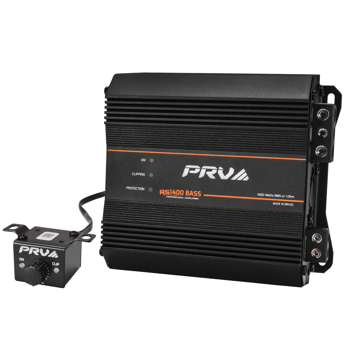 PRV Audio 2200 Watts Monoblock Class D Subwoofer Amplifier RS2200 BASS 1 Ohm – 12 Volts Car Amp, Built-in Crossover, Bass Boost, Smart Fans with Remote Sub Level Control Bass Knob Included