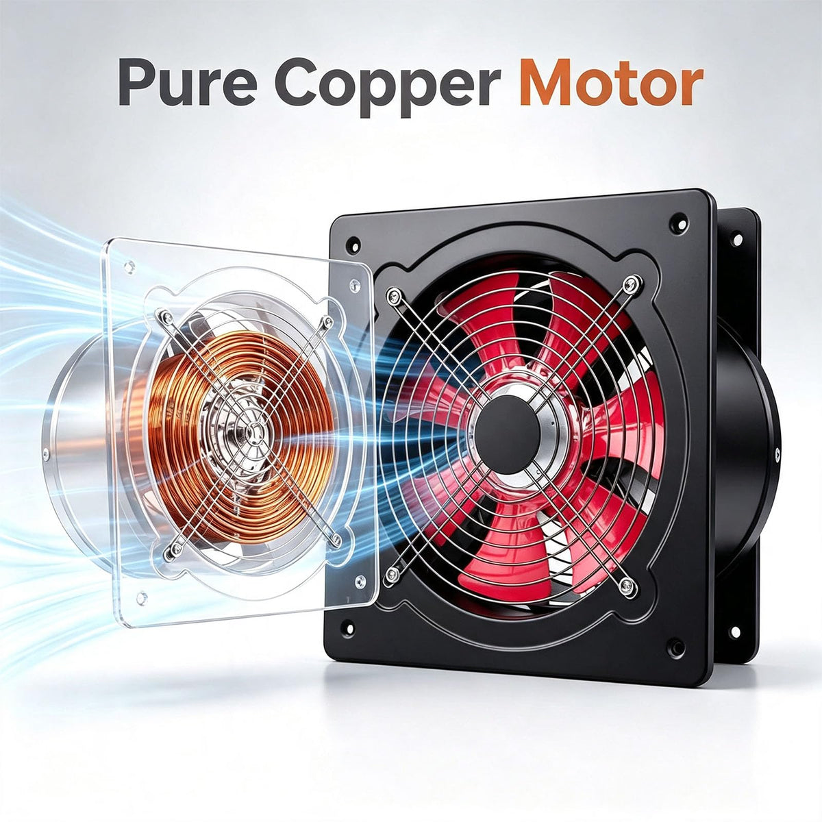 8000M³/H Through Wall Low Noise Utility Blower for Paint Booth