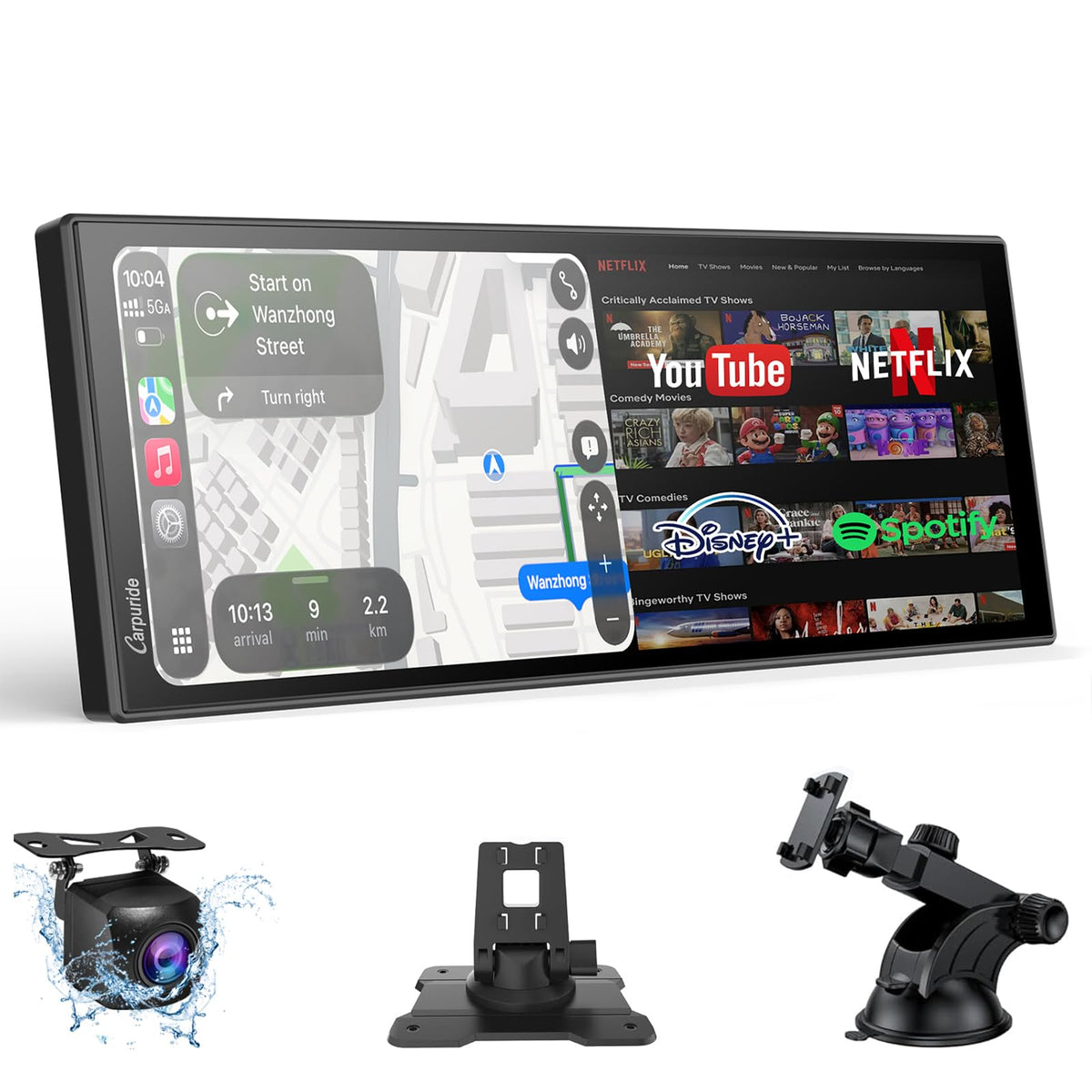 Carpuride 11.26" CarPlay Screen for Car with Streaming APPs & OTA Updates