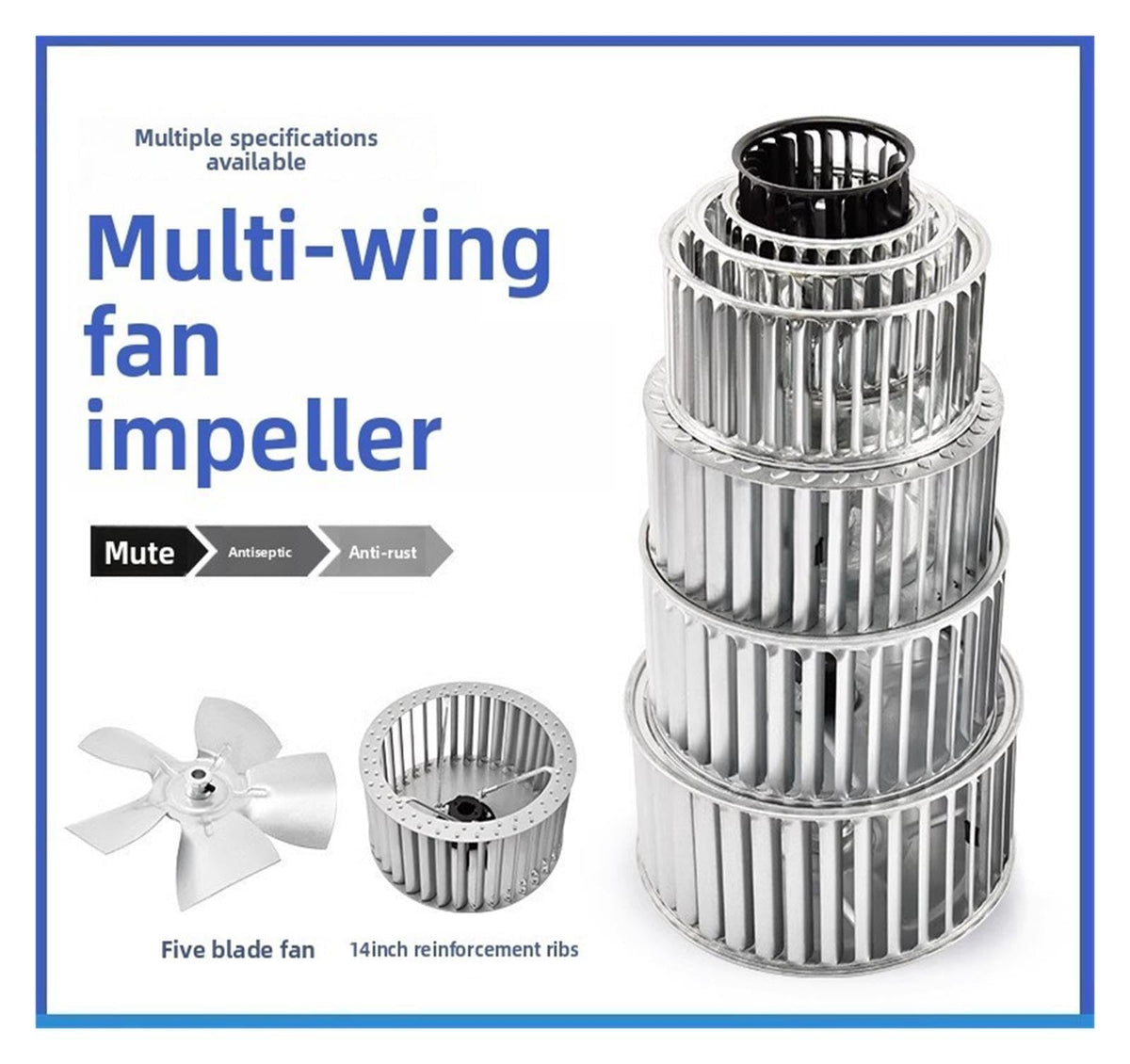 8 Inch Multiblade Centrifugal Fan Wheel