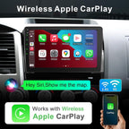 Car Radio for Toyota Tundra 2007-2013 Sequoia 2008-2012 with Wireless CarPlay & Android Auto, 10 Inch Toyota Tundra Stereo Head Unit with BluetoothGPS Navigation FM Radio