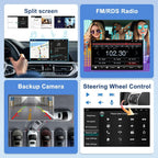 Android 14 Car Stereo for Lexus LX470 2002-2007, 2+64GB, 10-inch Touchscreen with CarPlay Android Auto, Mirror Link, GPS Navigation, Bluetooth, WiFi, FM/RDS Radio, AHD Backup Camera