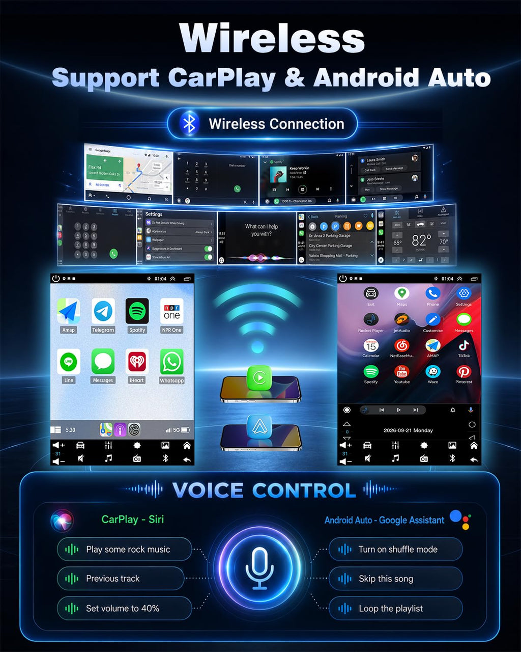 64G Android 15 Car Stereo for Hyundai Elantra 2011-2013