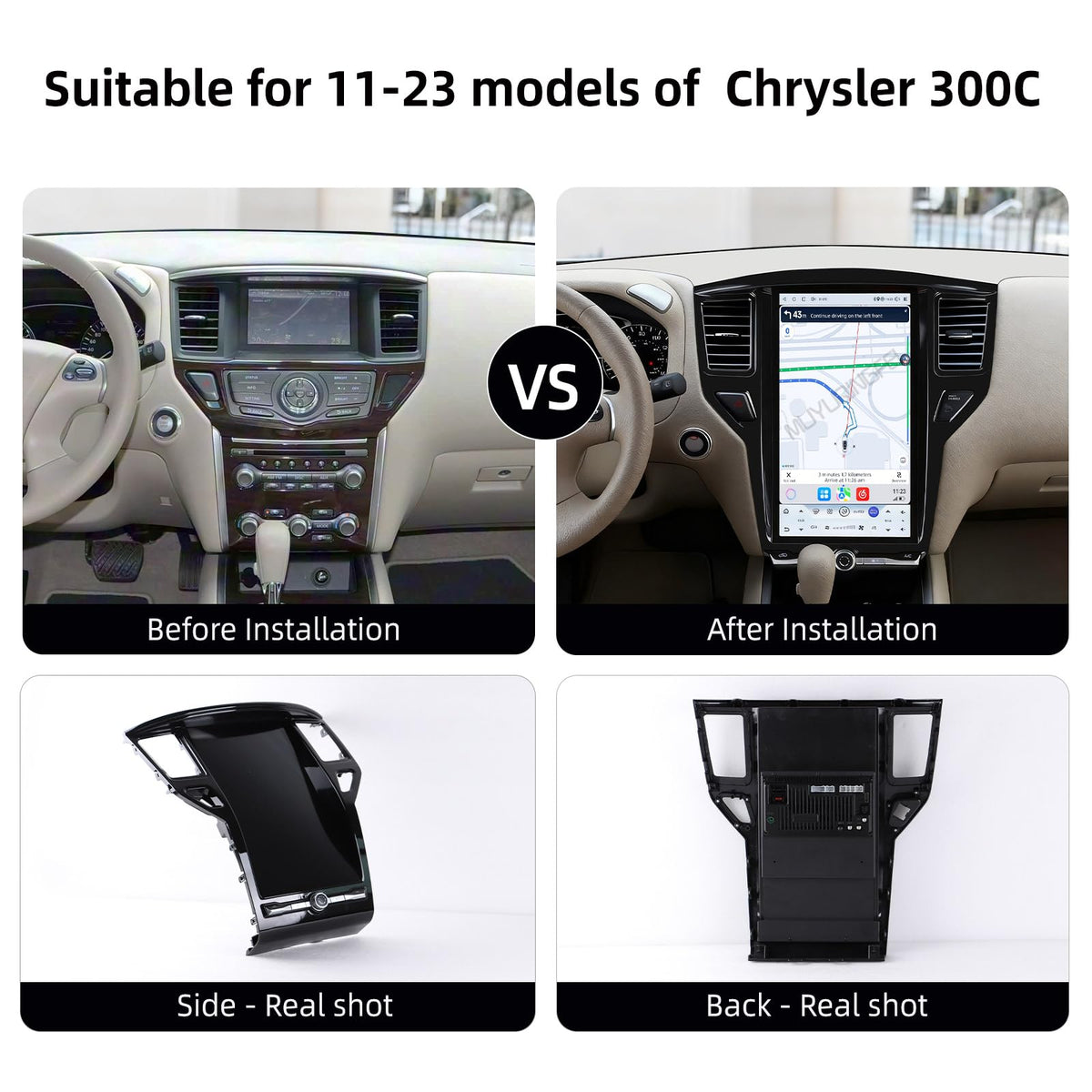 Car Stereo fit for Nissan Pathfinder 2012-2020 Models 14.8 inch Touch Screen Wireless CarPlay Android Auto GPS Navigation Bluetooth Plug and Play (8+128GB)