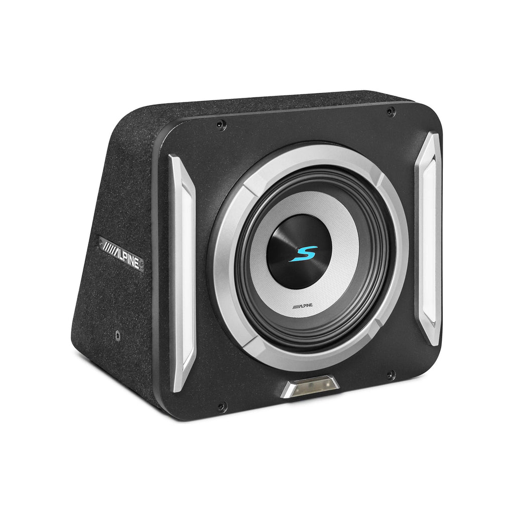 Alpine S2-SB10 10" S-Series Halo PrismaLink Preloaded Subwoofer Wedge Enclosure with RGB Lighting