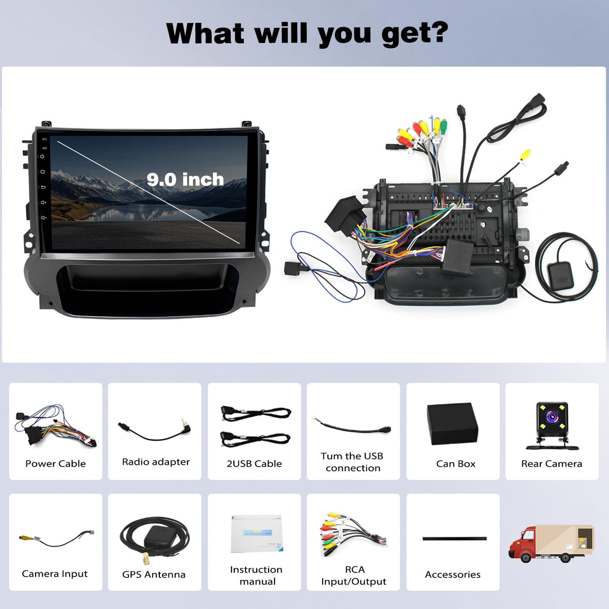 4+64G Android Car Stereo Radio for Chevy Malibu 2009-2014