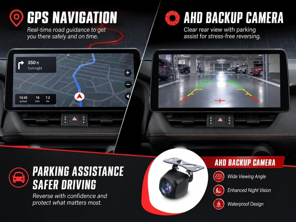 Car Radio for Toyota Rav4 2019-2022: 8 Core 4+64G Car Radio Stereo