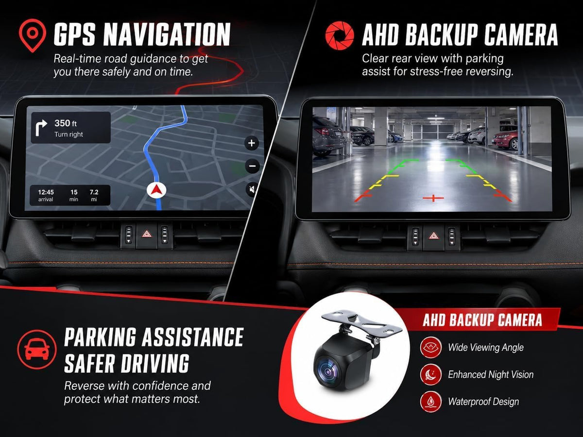 Car Radio for Toyota Rav4 2019-2022: 8 Core 4+64G Car Radio Stereo