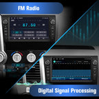 Android 15 Car Radio for Toyota Tundra 2007-2013 Sequoia 2008-2018, 9 Inch Touch Screen Car Stereo Wireless CarPlay GPS Navigation WiFi BT FM Mirror Link SWC with Reverse Camera 2+64GB