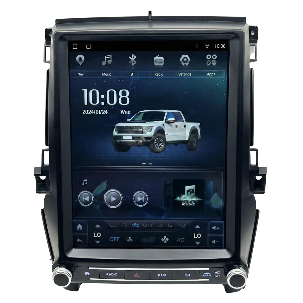 12.1" Car Radio Stereo for Ford Ranger Everest 2016-2021 [Manual AC ONLY], 8 Core 4GB+64GB Android Head Unit with Wireless CarPlay Android Auto, Vertical Touchscreen GPS Navigation