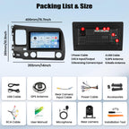 [4+128G] Android 15 Car Radio Stereo for Honda Civic 2006-2011