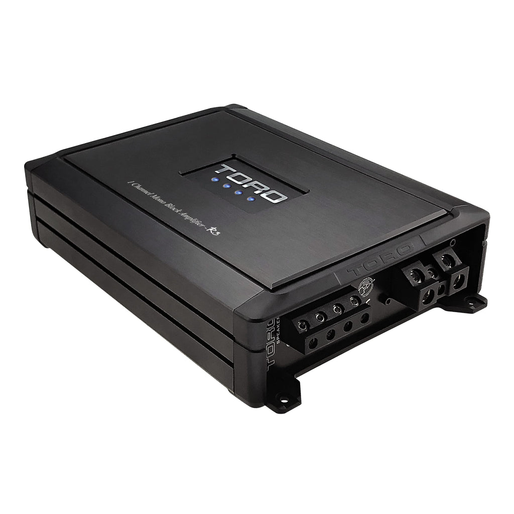 TORO TECH MR2 Micro 500W RMS Monoblock Car Amplifier | 1000W Peak Class-D Subwoofer Power Amp, 1Ω Stable, Auto Sense Turn-On, Variable Crossover, Compact Design for Cars & Powersports