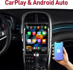 Android 12 Radio Stereo for Chevy Malibu （2013-2016） 12.1 inch IPS Screen Octa Core 4G+64G Head Unit Build-in Wireless Carplay/Android Auto/DSP/WiFi/GPS Free AHD Camera