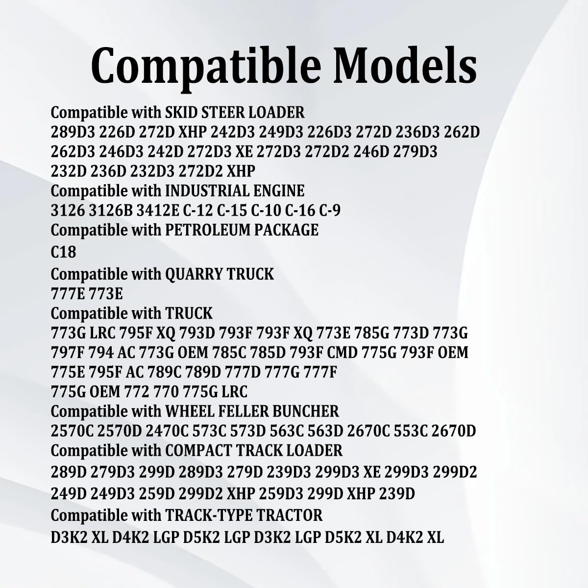 336-6684 Backup Camera Compatible with Caterpillar CAT 232D 242D 262D 289D 299D 257D Excavators, Loaders, Trucks, and Dozers 3366684