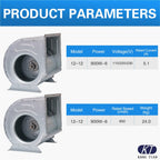 12-12 110V 230V 900W Centrifugal Blower