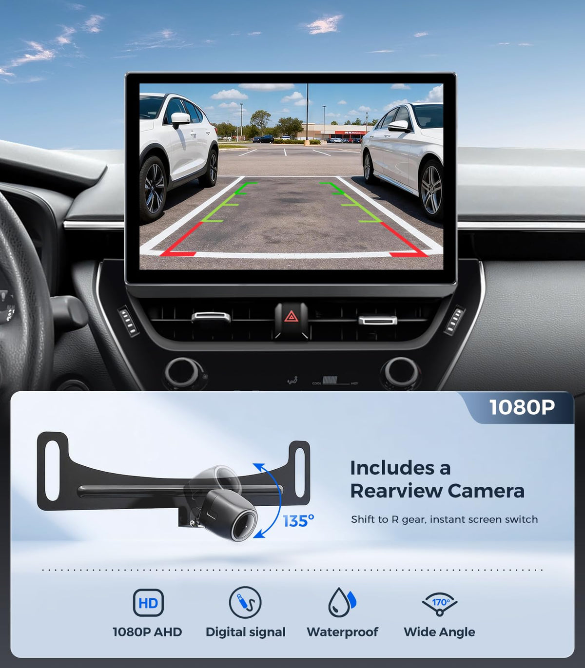 11.5'' Car Radio for Toyota Corolla 2020-2022 Wireless CarPlay Android Auto