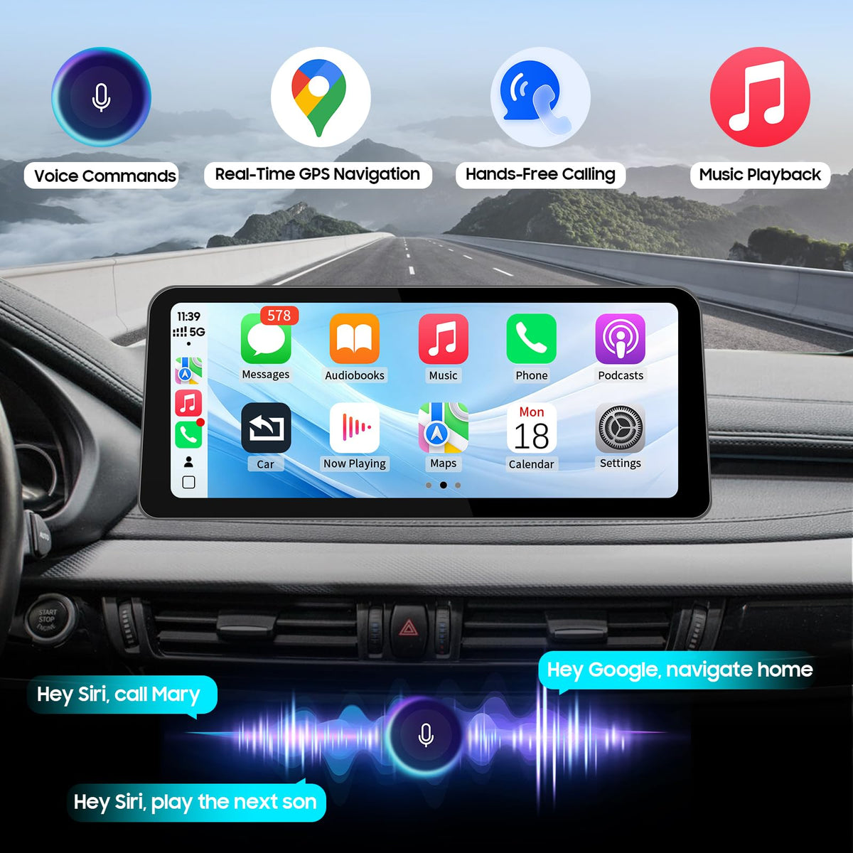 12.3'' CarPlay for BMW X5 X6 F15 F16 F85 F86 (2014-2016) with NBT
