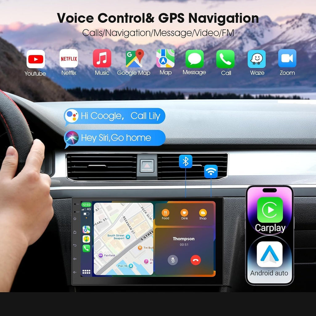 Android 13 Car Stereo Radio for Cadillac Escalade/Sailway SLS 2007-2014 Car Radio 9.7 Inch Touchscreen Head Unit in Dash GPS, SWC, WiFi, Hi-Fi Sound System, FM/RDS, Split Screen+AHD Backup Camera