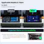 XTRONS Android 14 Car Stereo for BMW X5 E53 1999-2006, 9 Inch Touch Screen Car Radio GPS Navigation Bluetooth Built-in DSP Head Unit Wireless CarPlay Android Auto (4+64GB)