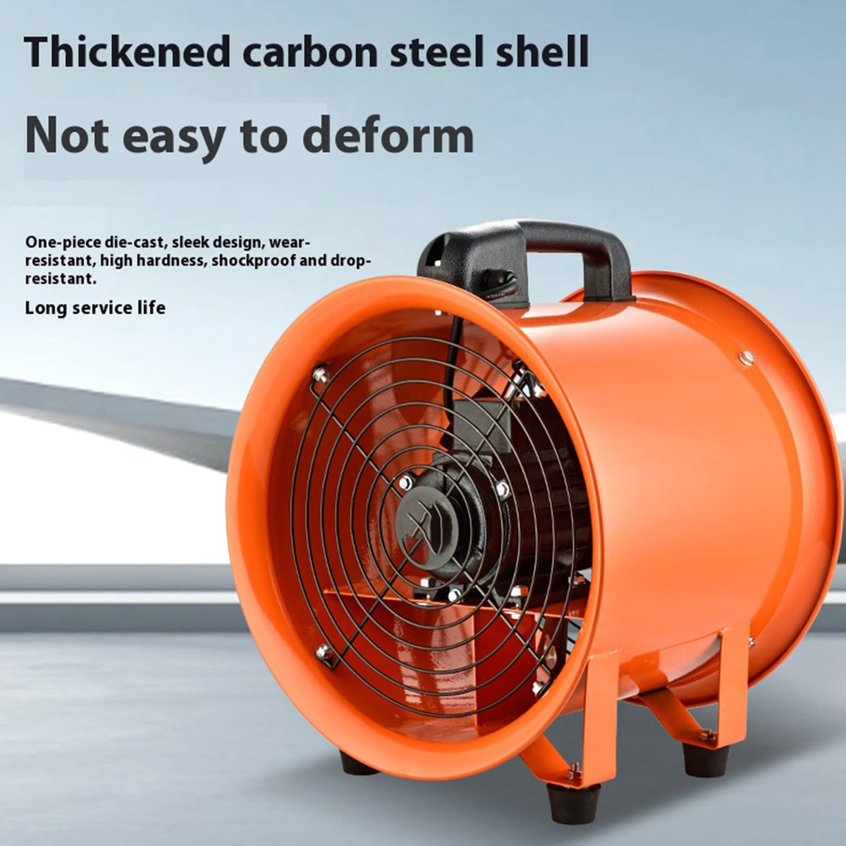 5m, Low Noise High Speed Air Blower 220V Portable Utility Blower Fan Air Mover Exhaust Fan 10 M Duct Hose Ventilation Fan Explosion-Proof Industrial Ventilator