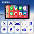 4G+64G Android Car Radio for Toyota Tacoma 2005-2015, 9 Inch Tacoma Stereo Upgrade Support Wireless Carplay Android Auto, Touch Screen Head Unit with GPS Navigation BT Backup Camera FM DSP SWC 5GWiFi
