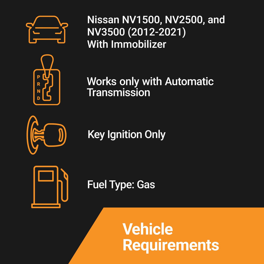 Start-X Remote Starter Kit for Nissan NV1500/NV2500/NV3500 (2012-2021)