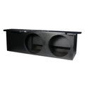 Atrend A704-12 Dual Sealed 12″ Subwoofer Enclosure – Rear-Firing, Custom Fit for 2007–2018 Jeep Wrangler JK 2-Door, Spray-On Bedliner Finish, Trail-Ready 1.6 cu ft