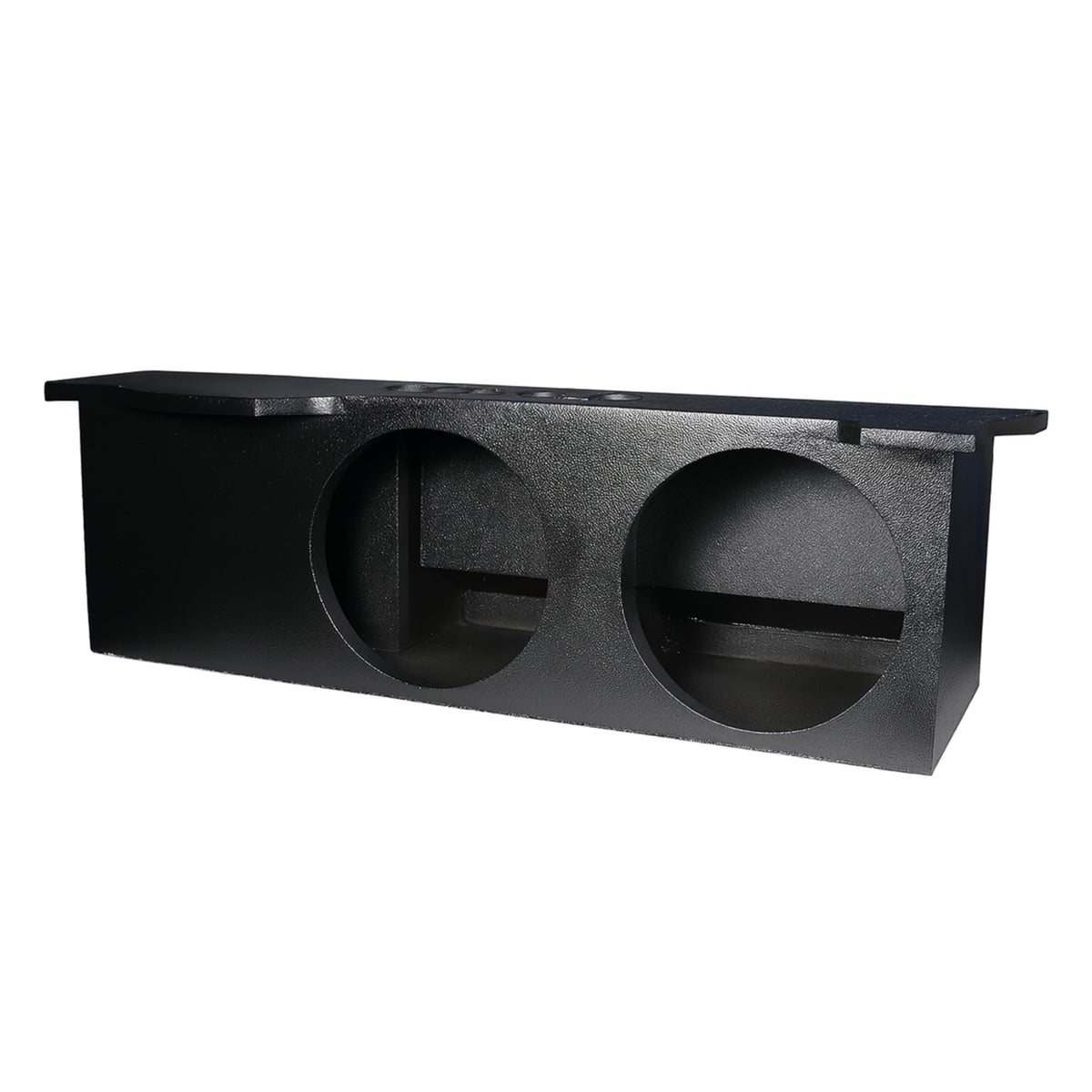 Atrend A704-12 Dual Sealed 12″ Subwoofer Enclosure – Rear-Firing, Custom Fit for 2007–2018 Jeep Wrangler JK 2-Door, Spray-On Bedliner Finish, Trail-Ready 1.6 cu ft