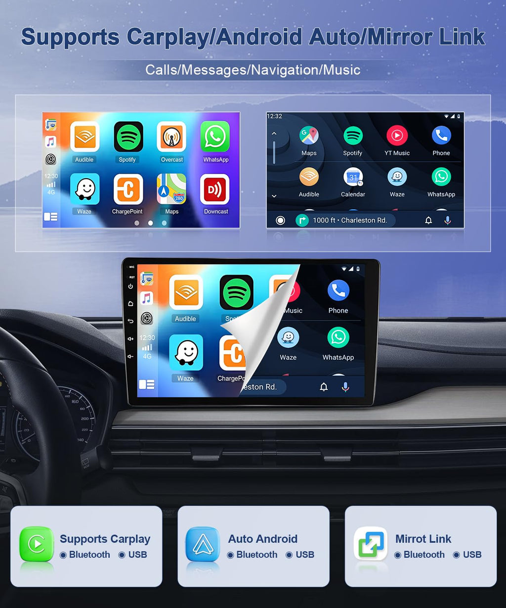 7 in Touchscreen Car Radio Stereo for Chevrolet Express 1500 2500 3500 2003-2006 Upgrade,Android 13 Double Din Radio for Chevrolet with Wireless Carplay Android Auto,Support WiFi Backup Camera-2+32G