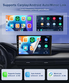 7 in Touchscreen Car Radio Stereo for Chevrolet Express 1500 2500 3500 2003-2006 Upgrade,Android 13 Double Din Radio for Chevrolet with Wireless Carplay Android Auto,Support WiFi Backup Camera-2+32G