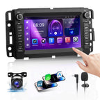 [4+64G ROM] Car Radio with 7inch Android 13 Touch Screen Radio with Wireless Carplay Android Auto GPS Bluetooth WiFi SWC FM RDS Mirror Link Backup Camera for GMC Savana 2008-2019