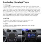 XTRONS Car Stereo for Volkswagen VW Jetta Beetle Tiguan Passat, Android 13 Octa Core 8GB+256GB Double Din Car Stereo Radio, 9” IPS Touchscreen GPS Navigation for Car Built-in DSP Car Play Android Auto