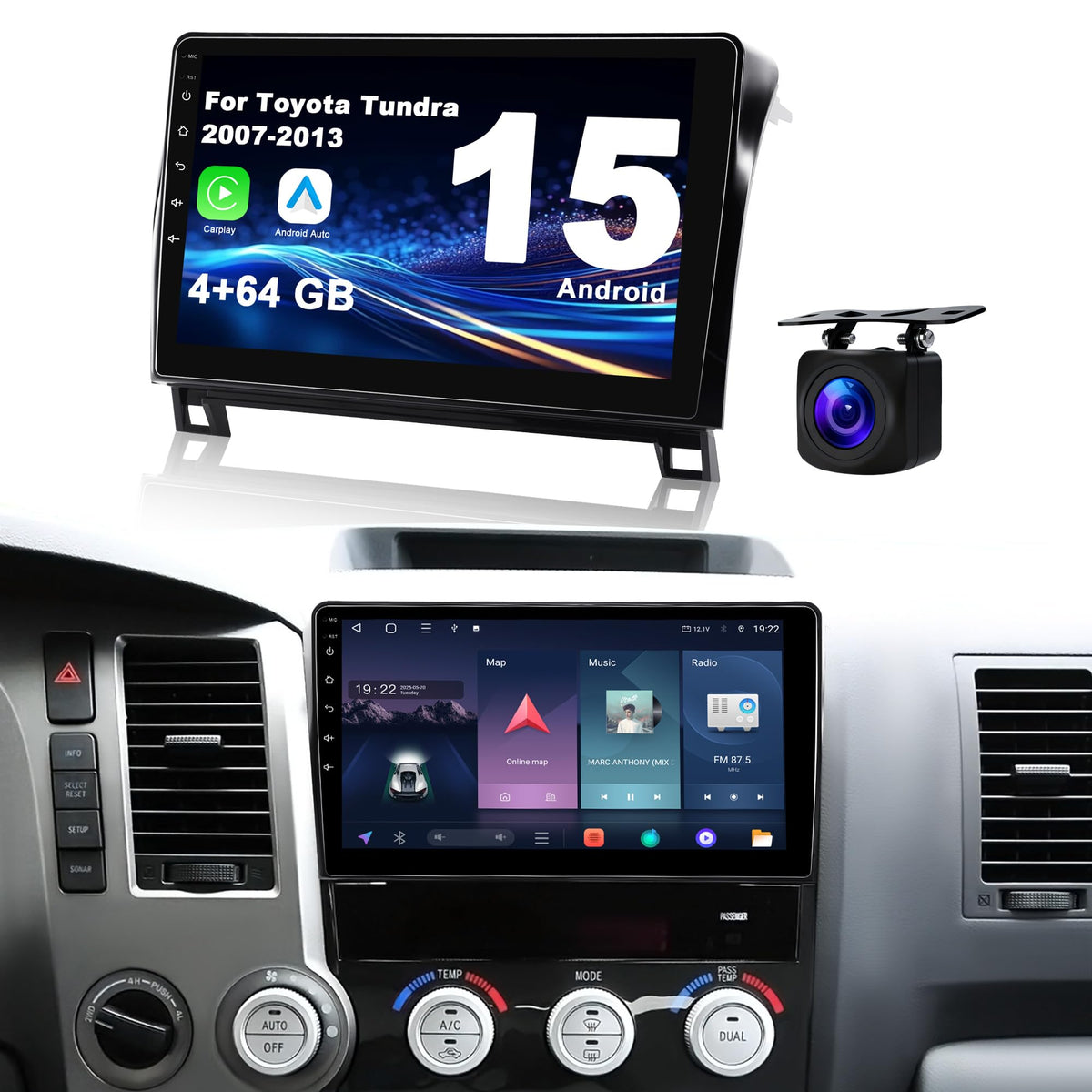 10.2'' 6GB RAM & 128GB ROM Car Radio for Toyota Tundra 2007-2013