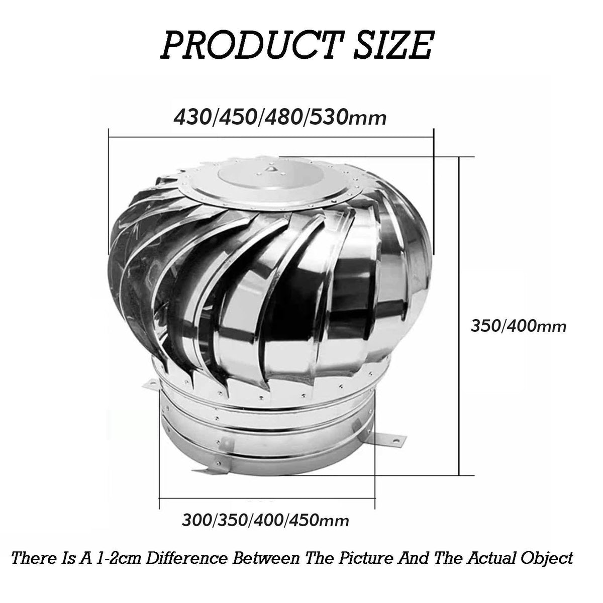 Thickened Whirlybird Air Circulator,Roof Wind Turbines